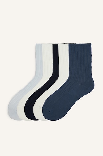 Young Girls - Teen Girls Blue Girl Socks