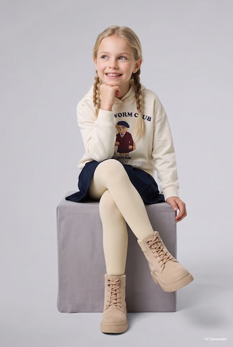 Young Girls - Teen Girls Brown Girl Socks