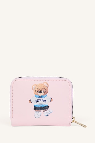 Women Light Pink Woman Faux Leather Wallets