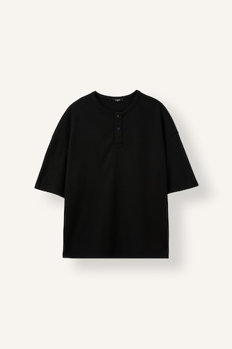 Men Black Slim Fit Short Sleeve T-Shirt
