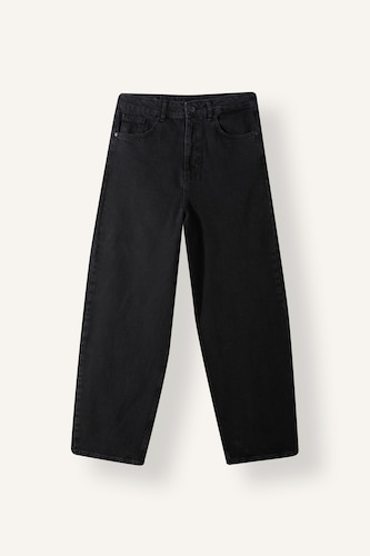 Erkek Siyah Super Baggy Jean Pantolon