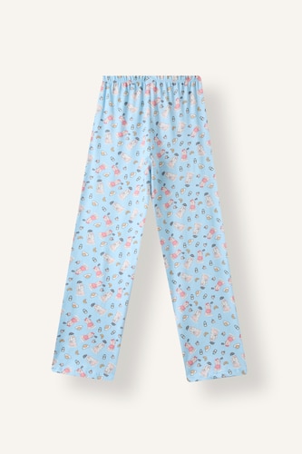 Girl 100% Cotton Top Bottom 2 Piece Pajama Set