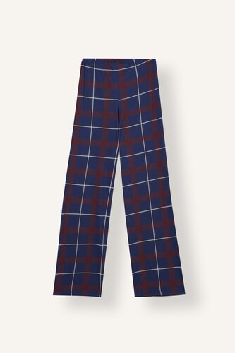 2 piece Regular Fit Plaid Knitted Pyjamas