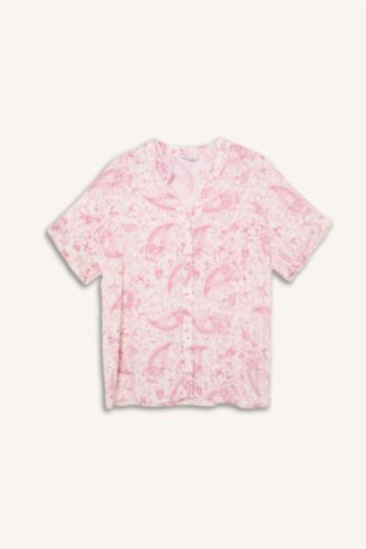 Women Stone Regular Fit Short Sleeve Shirt