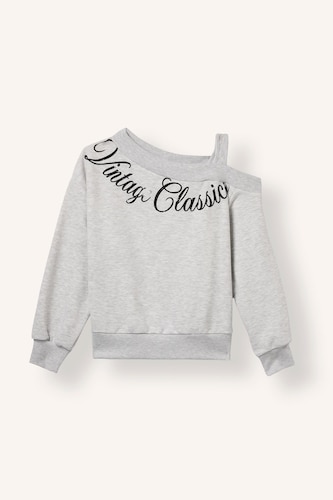 Girl Asymmetric Printed Sweatshirt