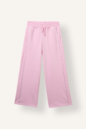 Young Girls - Teen Girls Pink Wide Leg Trousers