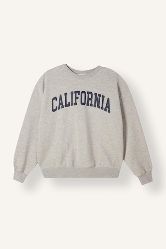 Oversize Baskılı Sweatshirt