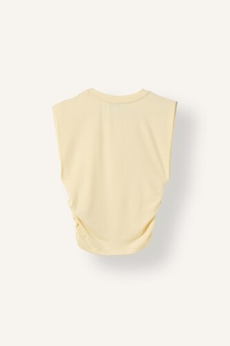 Slim Fit Ribbed Jersey Crew Neck Tank Top
