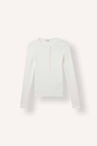 Women White Slim Fit Camisole Long Sleeve T-Shirt