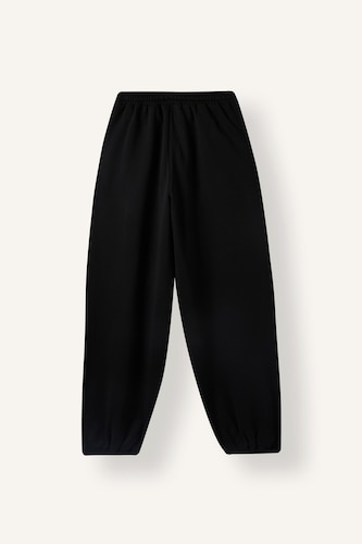 Loose Fit Thick Elastic Waist Jogger Trousers