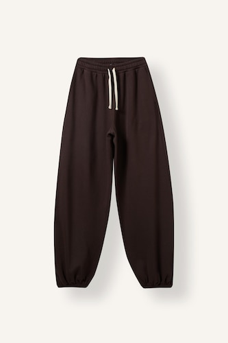 Loose Fit Elastic Hem Thick Sweatpants