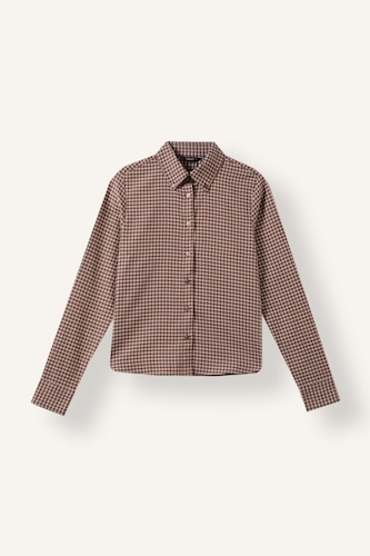 Women Brown Slim Fit Long Sleeve Shirt