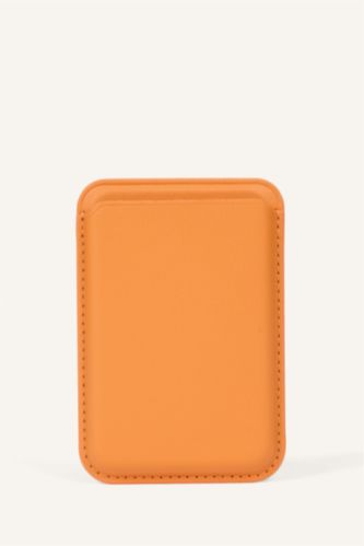 Men Orange Man Business Card Wallet