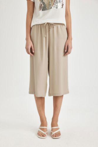 Kapri Yüksek Bel Crop Fit Belmando Basic Kapri