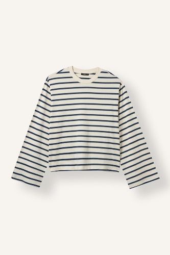Striped Crew Neck Long Sleeve T-Shirt