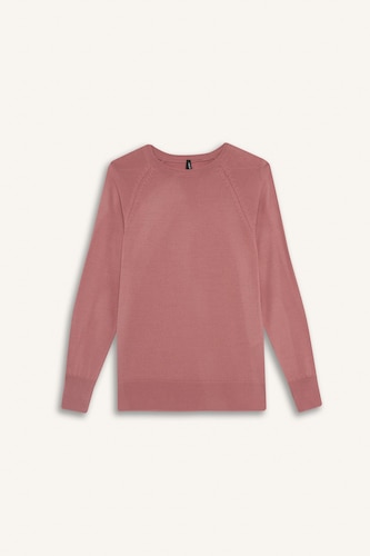 Relax Fit Crew Neck Basic Knit Pullover