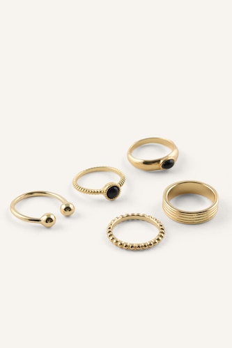 Women Altın 5 Piece Ring