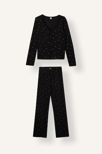 Çiçekli Regular Fit Pijama Takım