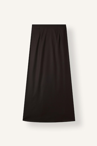 Regular Drape Detail Regular Waist Maxi Skirt