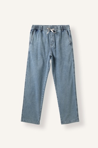 Men Light Blue Wide Leg Trousers