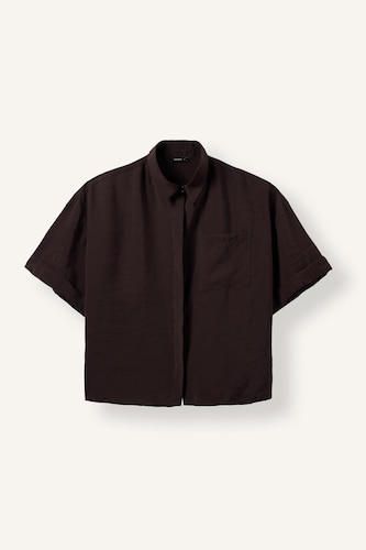 Overshirt Fit Modal Single Pocket Short Sleeve Shirt