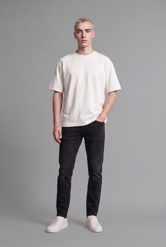 Man Black Pedro Slim Fit Trousers