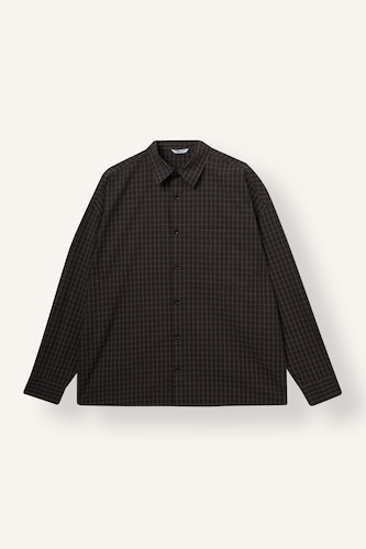 Men Black Boxy Fit Cotton Long Sleeve Shirt