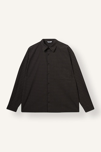 Boxy Fit Cotton Long Sleeve Shirt