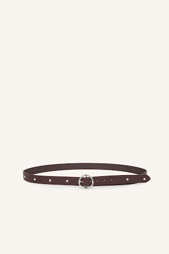 Women Brown Woman Square Clasp Faux Leather