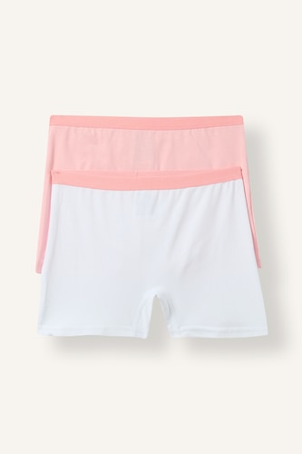 Kız Çocuk - Genç Kız Pembe 2'li Boxer Kız Çocuk