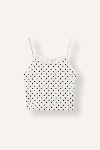 Women White Slim Fit Crew Neck Sleeveless Tank Top