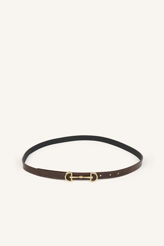 Women Dark Brown Woman Dress Belt