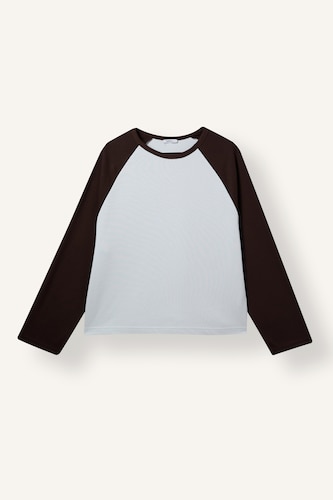 Women Light Blue Loose Fit Long Sleeve T-Shirt