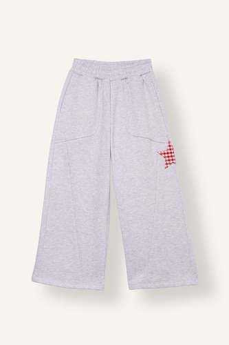 Young Girls - Teen Girls Light Grey Melange Balloon Fit Trousers