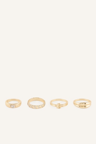 Women Altın 4 piece Ring