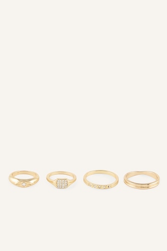 Women Altın 4 piece Ring