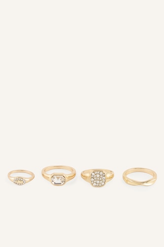 Women Altın 4 piece Ring