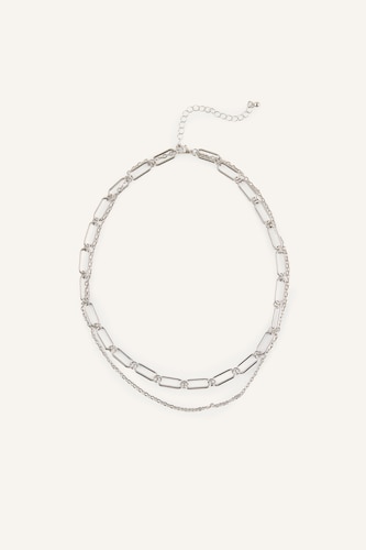 Women Gümüş 2 piece Necklace