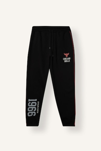 Men Black Standard Fit Thick Sweatshirt Fabric Jogger