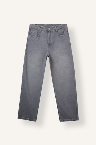 Men Grey Normal Waist Relax Fit Trousers