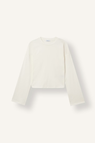 Women White Slim Fit Long Sleeve T-Shirt