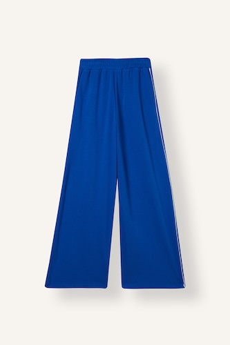 Wide Leg Thick Sweatshirt Fabric Trousers