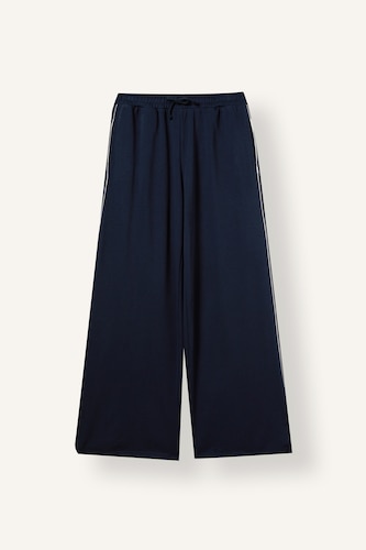 Wide Leg Thick Sweatshirt Fabric Trousers