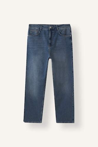 Erkek Mavi Baggy Fit Jean