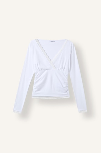 Basic Lace Details T-Shirt