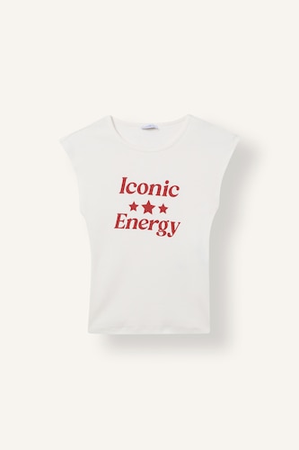 Women White Slim Fit Ribana Short Sleeve T-Shirt