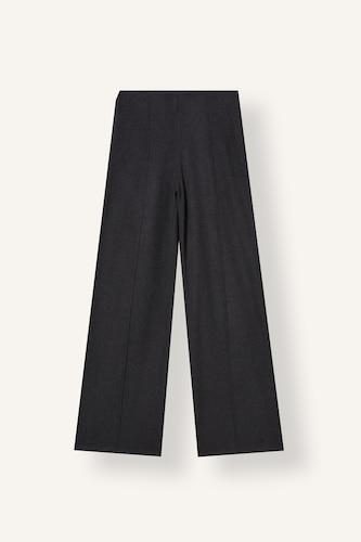 Women Anthracite Melange Wide Leg Trousers