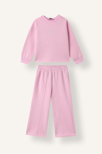 Baby Girls Pink Woman 2 piece Regular Fit Set