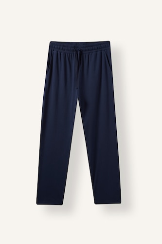 Erkek Lacivert %100 Pamuk New Regular Fit Düz Paça Pijama Altı