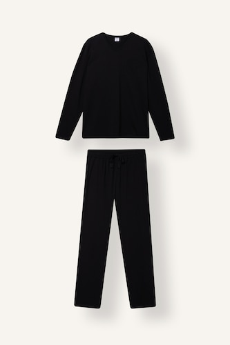 Erkek Siyah Regular Fit V Yaka 2'li Takım